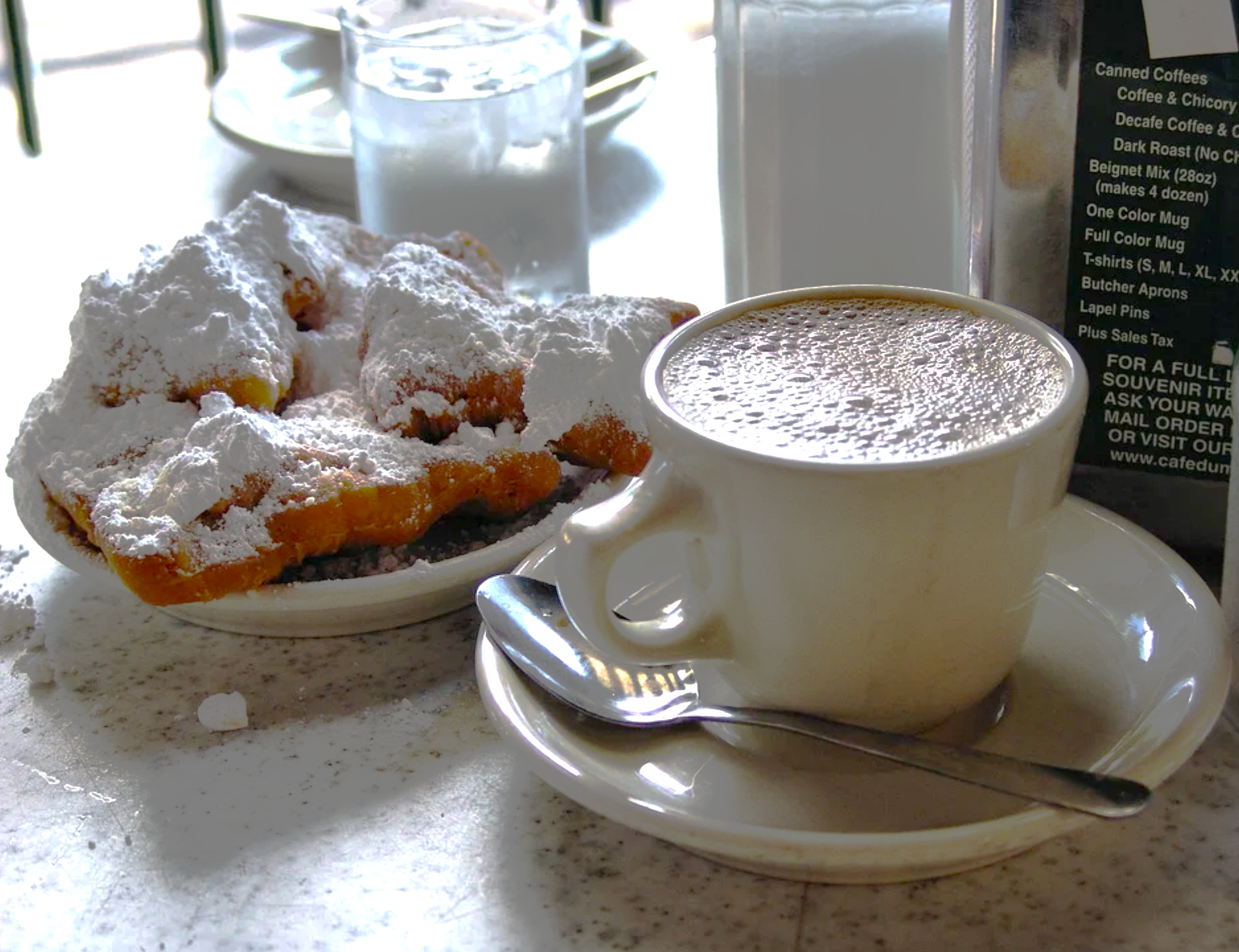 Beignet en forme de carré